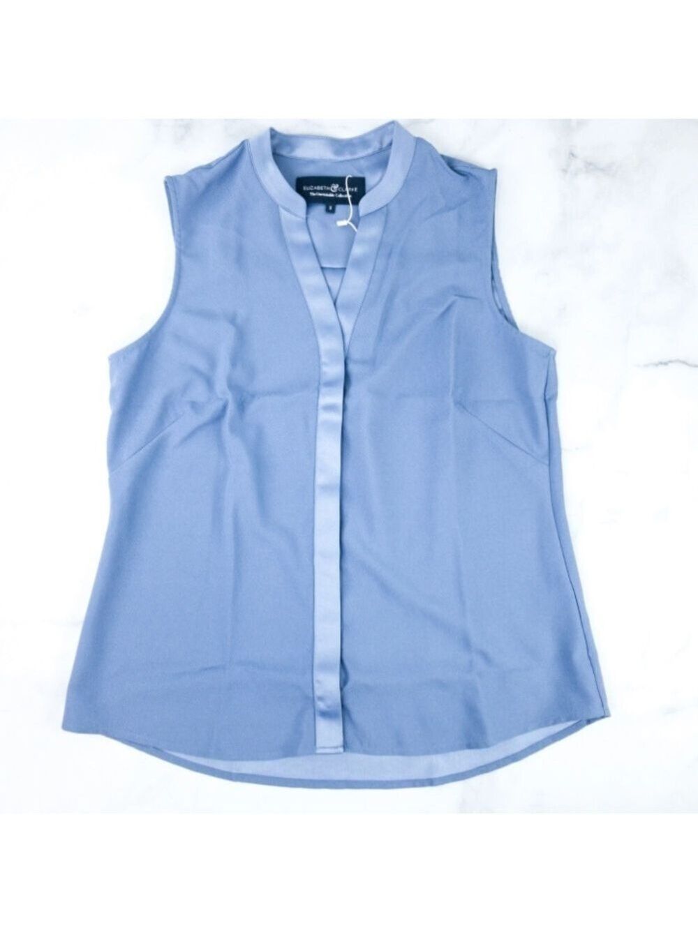 The Unstainable Blue Archer Sleeveless Button Front Blouse - Size 0